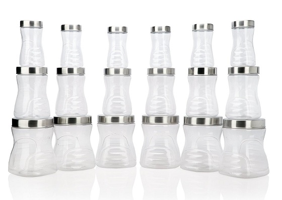 India Desire : Buy Steelo Sobo Container Set, 18-Pieces at Rs. 422 from Amazon [Selling Price Rs 1306]